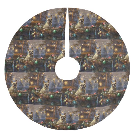 Franse Bulldog kerstvakantie Kerstboom Rok (Voorkant)