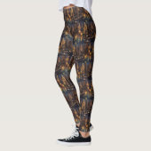 Franse Bulldog kerstvakantie Leggings (Links)