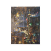 Franse Bulldog kerstvakantie Notitieblok (Linkerzijde)