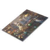 Franse Bulldog kerstvakantie Notitieblok (Schuin)