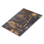 Franse Bulldog kerstvakantie Notitieblok (Schuin)