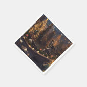 Franse Bulldog kerstvakantie Servet (Hoek)