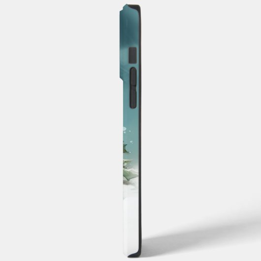 Franse Bulldog Kerstwinter sneeuw Case-Mate iPhone Case (Achterkant / Links)