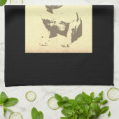 FRANSE BULLDOG KEUKENHANDDOEK  (Gevouwen)