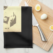 FRANSE BULLDOG KEUKENHANDDOEK  (Quarter Fold)