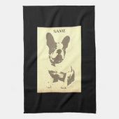 FRANSE BULLDOG KEUKENHANDDOEK  (Verticaal)