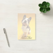 Franse Bulldog kijkt omhoog Post-it® Notes (Kantoor)