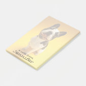 Franse Bulldog kijkt omhoog Post-it® Notes (Schuin)