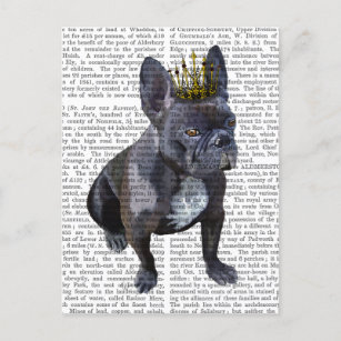 Franse Bulldog King Briefkaart