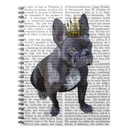 Franse Bulldog King Notitieboek (Voorkant)