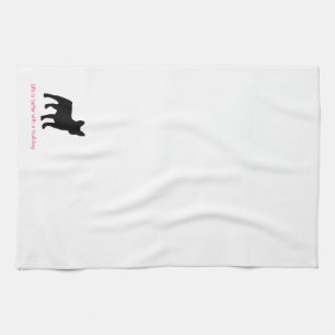 Franse Bulldog Kitchen Towel 16 x 24 inch Theedoek