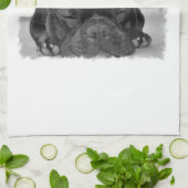 Franse Bulldog Kitchen Towel Theedoek (Gevouwen)