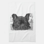 Franse Bulldog Kitchen Towel Theedoek (Verticaal)