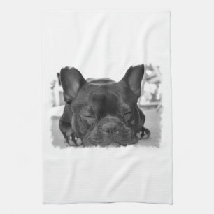 Franse Bulldog Kitchen Towel Theedoek