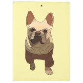 Franse Bulldog Klembord (Achterkant)