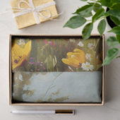 Franse Bulldog Kleurrijke Wildflower Field Decoupa Tissuepapier (Geschenk)