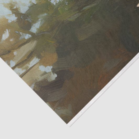 Franse Bulldog Kleurrijke Wildflower Field Decoupa Tissuepapier (Detail)