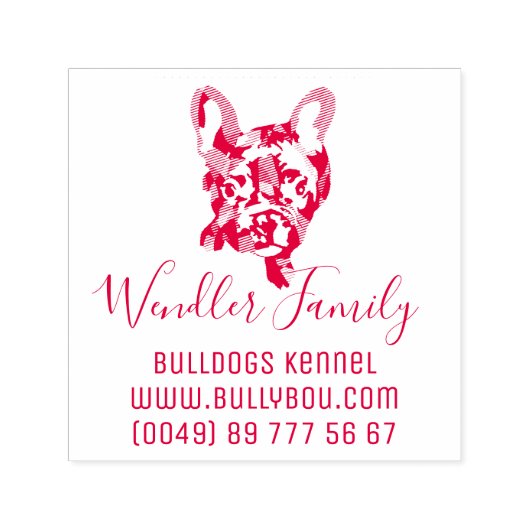 Franse Bulldog koele stempel (Design)