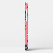 Franse bulldog, koffie, croissant thema. Case-Mate iPhone case (Achterkant / Links)