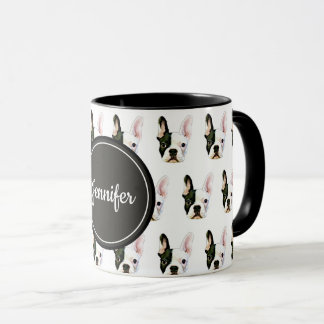 Franse Bulldog koffiemok met eigen naam Mok