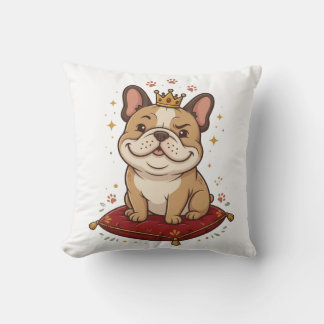 Franse Bulldog Koning Worp Kussen Franse Bulldog L