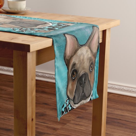 Franse Bulldog Korte Tafelloper (Voorbeeld)
