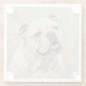 Franse Bulldog Kunst Onderzetter (Achterkant)