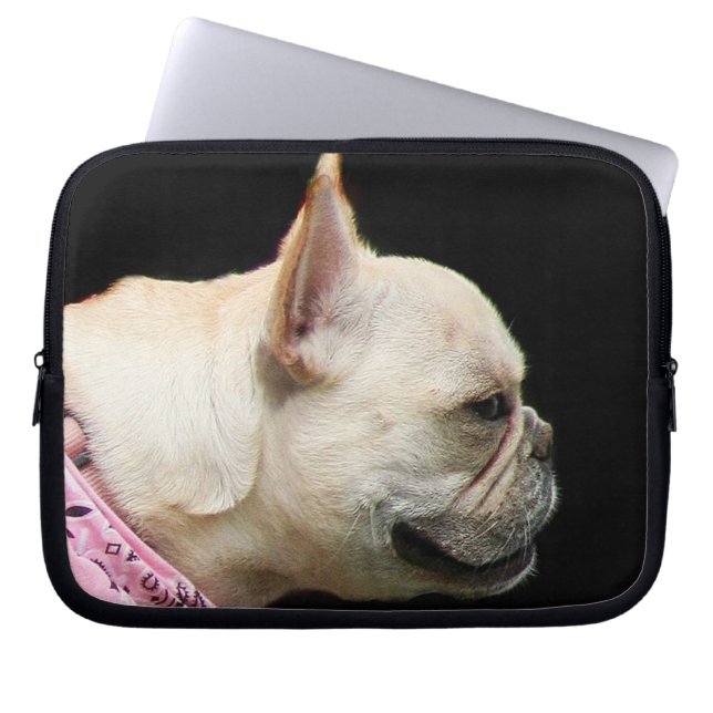 Franse Bulldog Laptop Sleeve (Voorkant)