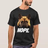 Franse Bulldog Lazy Frenchie T-shirt (Voorkant)