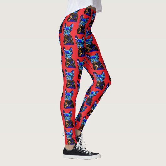 Franse Bulldog Leggings (Rechts)