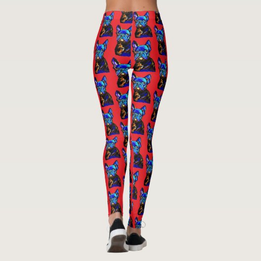 Franse Bulldog Leggings (Achterkant)