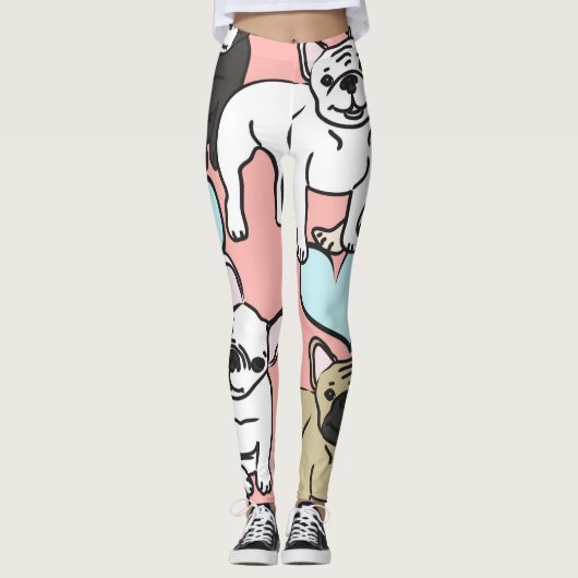 Franse Bulldog leggings (Voorkant)