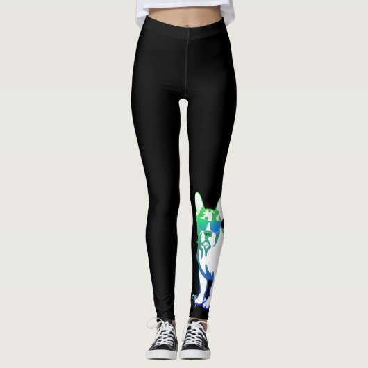 Franse Bulldog Leggings (Voorkant)