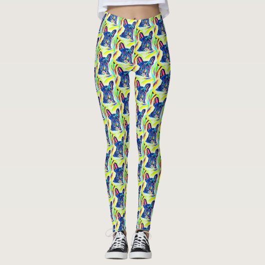 Franse Bulldog Leggings (Voorkant)