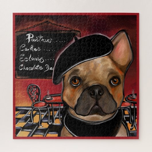FRANSE BULLDOG      LEGPUZZEL (Verticaal)