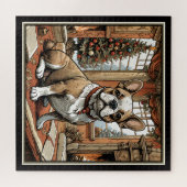 Franse Bulldog Legpuzzel (Horizontaal)