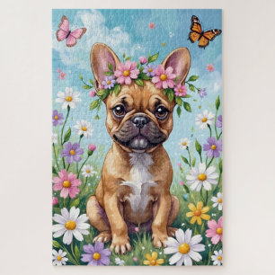 Franse Bulldog Lentere Krans Mopshond Legpuzzel