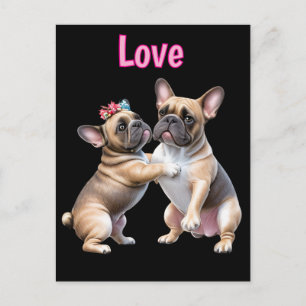 Franse Bulldog Liefde  Franse Bulldog Briefkaart