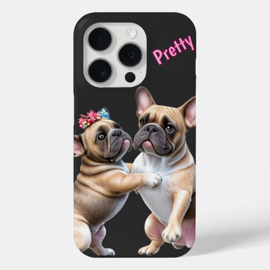 Franse Bulldog Liefde Franse Bulldog Case-Mate iPhone Case (Achterkant)
