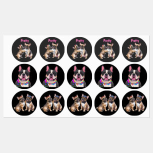 Franse Bulldog Liefde Franse Bulldog Labels