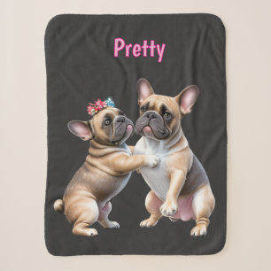 Franse Bulldog Liefde Franse Bulldog Sherpa Deken