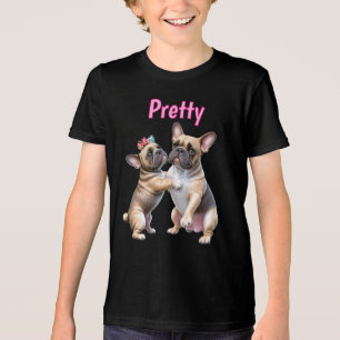Franse Bulldog Liefde Franse Bulldog Tri-Blend Shirt