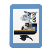 Franse Bulldog Liefde Magneet (Verticaal)