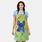 Franse Bulldog Liefde Schort (Gedragen)