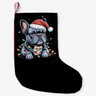 Franse Bulldog Liefhebber Frenchie Kerstmuts Kerst Kleine Kerstsok