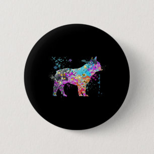 Franse Bulldog liefhebber hond Franse Bulldogs Ronde Button 5,7 Cm