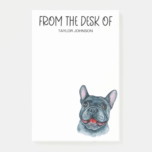 Franse Bulldog Liefhebber Post-it Notities Post-it® Notes (Voorkant)