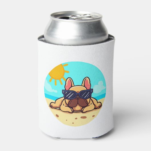 Franse Bulldog liefhebbers Blikjeskoeler (Blikje Voorkant)