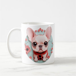 Franse Bulldog lieveheersbeestjes Bloemen Papier S Koffiemok