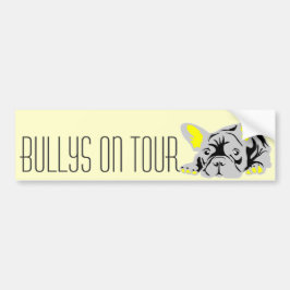 Franse Bulldog ligt in een moderne gepersonaliseer Bumpersticker